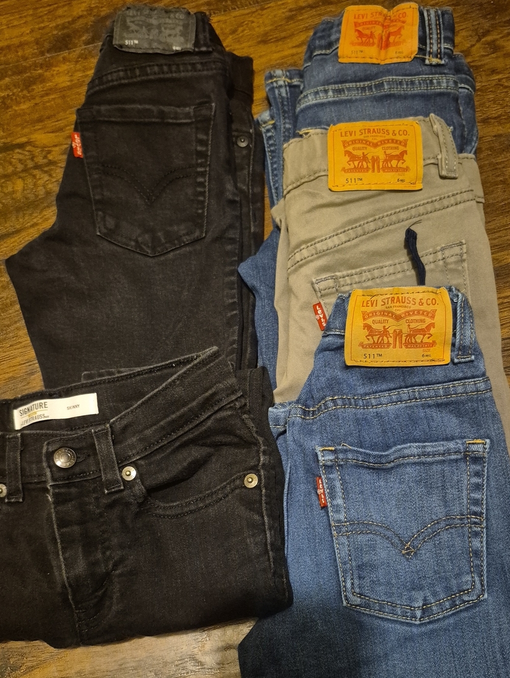 Levi's Boys Jeans Bundle - Black, Gray, Blue - Picture 4 of 4